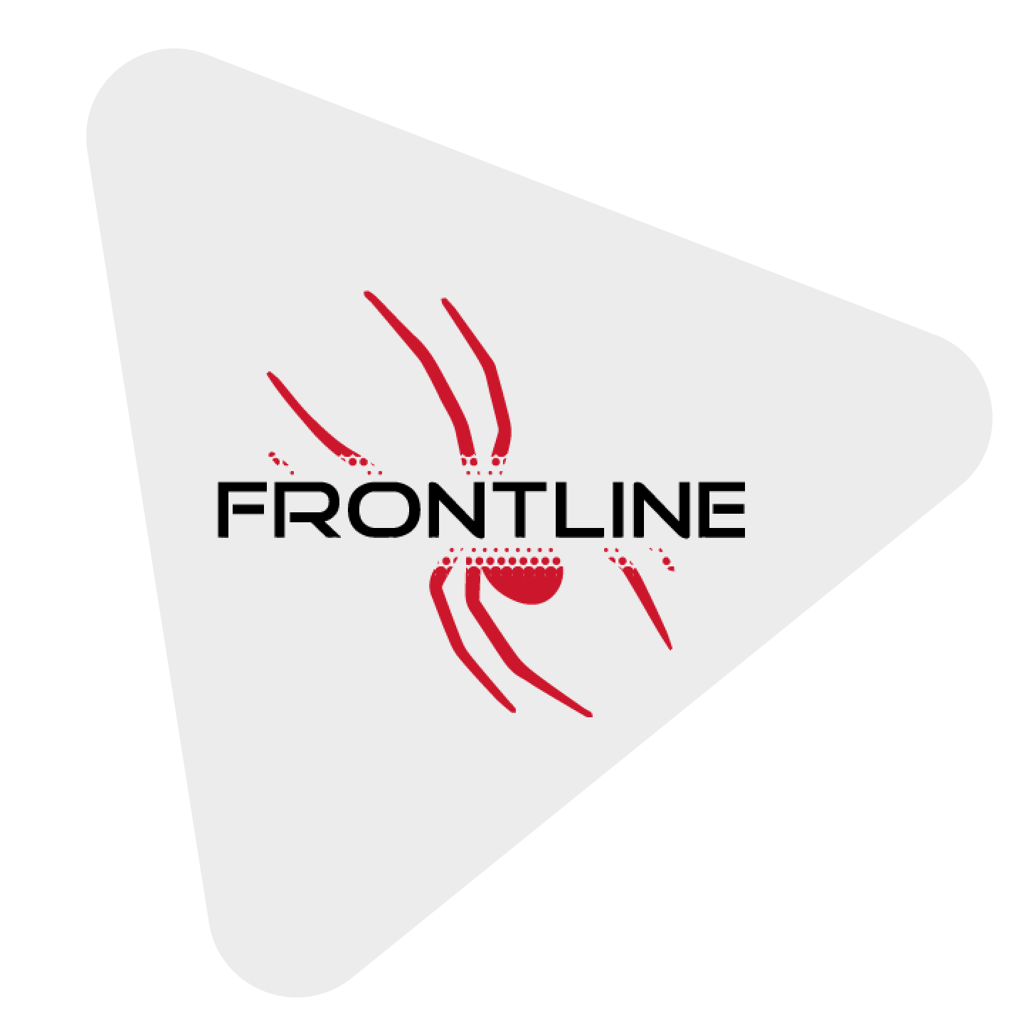 frontline logo in red and black