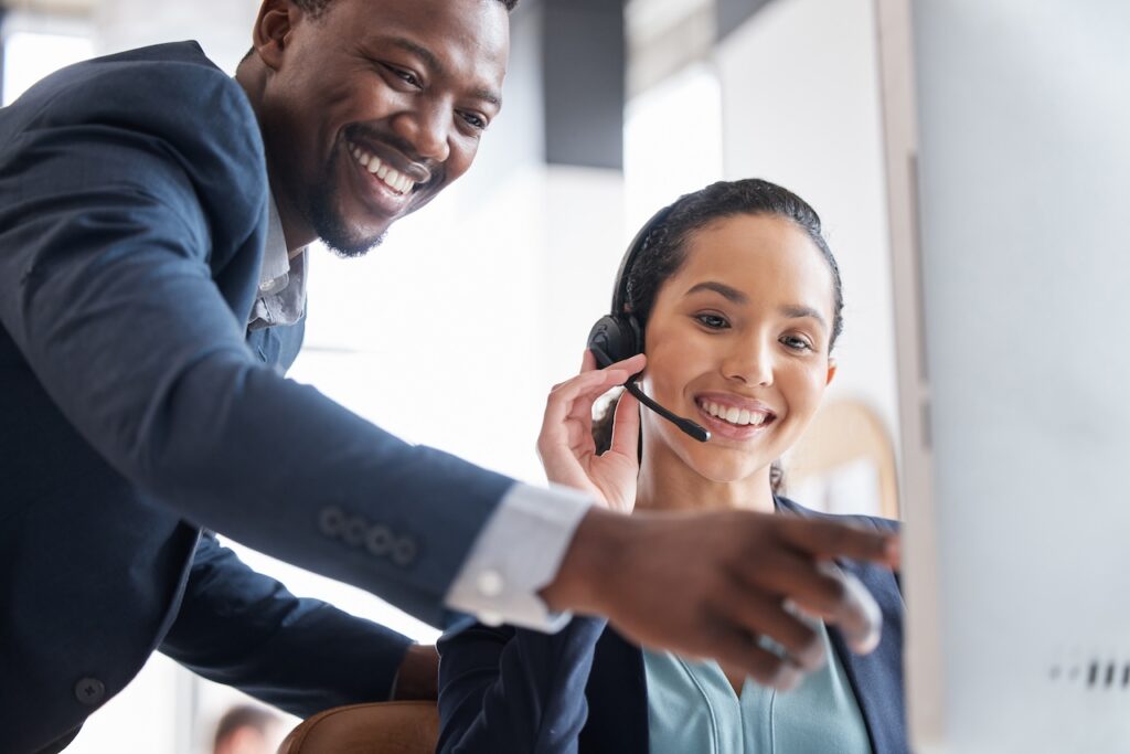 Customer service employees.